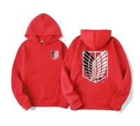 zhedu Anime AOT Merch Scout Regiment Bedruckte Hoodies Kapuzen-Sweatshirts Gemütliche Oberteile Pullover (XL,Color 05)