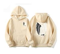zhedu Anime AOT Merch Scout Regiment Bedruckte Hoodies Kapuzen-Sweatshirts Gemütliche Oberteile Pullover (S,Color 03)