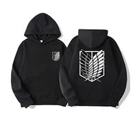 zhedu Anime AOT Merch Scout Regiment Bedruckte Hoodies Kapuzen-Sweatshirts Gemütliche Oberteile Pullover (XL,Color 01)