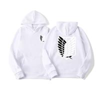 zhedu Anime AOT Merch Scout Regiment Bedruckte Hoodies Kapuzen-Sweatshirts Gemütliche Oberteile Pullover (M,Color 06)