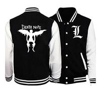 zhedu Death Note Baseballjacke Männer Frauen Fashion Baseball Shirt Anime Sportjacke Baseball Jersey Overshirt Hoodie (S,Color 01)