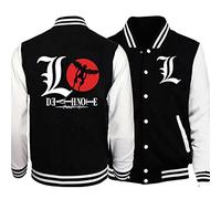 zhedu Death Note Baseballjacke Männer Frauen Fashion Baseball Shirt Anime Sportjacke Baseball Jersey Overshirt Hoodie (S,Color 05)