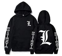 zhedu Death Note Hoodie Für Männer Und Frauen Streetwear Hoodie Cooler Druck Unisex Pullover Herrenbekleidung (XXS-4XL) (XL,Color 01)