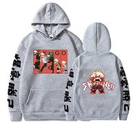 zhedu My Hero Academia Hoodie Bakugo Katsuki Cooler Grafikdruck Pullover Unisex Fashion Persönlichkeit Sweatshirt Casual Streetwear Anime Hoodie (S,Color 03)