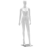 ZHENCHAO Schneiderpuppe, Ganzkörper-Schneiderpuppe, weibliche Schaufensterpuppe - weiße Schneiderpuppe aus Kunststoff mit Kopf, robuste Torso-Ausstellung für Kleidung, Damenmode-Ausstellung