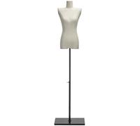 ZHENCHAO Schneiderpuppe, verstellbare weibliche Schneiderpuppe mit Standfuß - Höhe 120-185 cm, ideal zum Präsentieren von Kleidung, Kleidern und Schmuck - perfekt für Schneider- und Bastelp