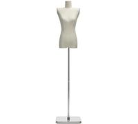 ZHENCHAO Schneiderpuppe, Verstellbarer weiblicher Schneiderpuppen-Torso mit Standfuß zur Präsentation von Kleidung und Schmuck - Höhe 120-185 cm, ideal für Schneiderei und Modedesign (Farbe