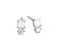 ZHENL Ohrringe Hängend Mit Stein,Hypoallergene S925-Ohrstecker,Persönlichkeitskombination Aus Goldenem Damen-Ohrschmuck,Eingelegte Zirkon-Mondstein-Ohrringe,Stilvoller Pendelverkehr