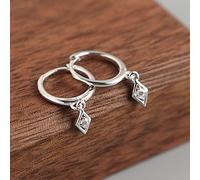 ZHENL Ohrringe Hängend Mit Stein,Leichte, Luxuriöse Damen-Ohrschnallen, Eingelegte Edelsteine, Rautenanhänger, Ohrschmuck, Hypoallergene S925-Ohrringe, Stilvoller Pendelverkehr