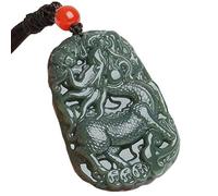 ZHIBO Großhandel natürliche Dark Green hetian jades anhänger geschnitzt chinesischen qilin glück amulett anhänger Halskette für Herrenmode schmuck