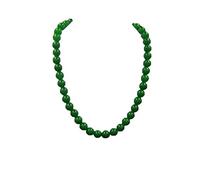 ZHIBO Hetian jade jaspis perlenkette spinat grün weibliche jadekette