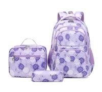 ZHIERNA Schulrucksack Mädchen Teenager Schule Rucksack Damen Schulranzen Kinder Schultasche mit Lunchtasche Stiftetasche Set für Teenager Mädchen Grundschule