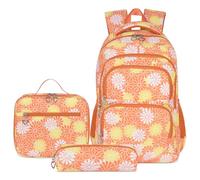 ZHIERNA Schulrucksack Mädchen Teenager Schule Rucksack Damen Schulranzen Kinder Schultasche mit Lunchtasche Stiftetasche Set für Teenager Mädchen Grundschule