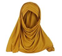 Zhiyao Beanie Damen Muslim Hijab Kopftuch Schal Crash Cap für Frauen