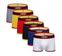 Zhiyao Boxershorts 6er Pack Herren Sport Männer Men Stretch Atmungsaktiv Unterwäsche Unterhosen Casual Retroshorts Boxer