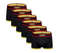 Zhiyao Boxershorts 6er Pack Herren Sport Männer Men Stretch Atmungsaktiv Unterwäsche Unterhosen Casual Retroshorts Boxer