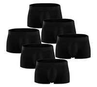 Zhiyao Boxershorts Herren 6er Pack Männer Men Baumwolle Unterwäsche Bequem und Atmungsaktiv Unterhosen Retroshorts Boxer Briefs