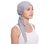 Zhiyao Damen Chemo Mütze Turban Einfarbig für Krebs Frauen Krebs Kopfbedeckung Headwrap schals Gap Indien Muslim Stretch Hut