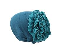 Zhiyao Damen Mütze Winter Frauen Muslim Chiffon Hijab Kopftuch Beanie mit Blume Muslimischen Warme Wintermütze Herbst Chemo Hut