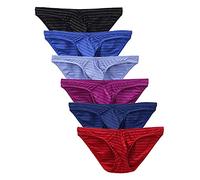Zhiyao Herren Slips Thong Sport G-String Panty Atmungsaktiv Strings Unterwäsche Unterhosen Männer Men komfortabel Jockstrap 6er Pack