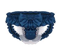 Zhiyao Herren Spitzen Strings Transparent Reizwäsche Mini Spitze Slips T-Back Sexy Durchsichtig G-String Bikini Briefs Micro Thongs Erotik Lace Männer Unterwäsche Tanga Unterhose Dessous