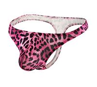 Zhiyao Herren Tanga String G-String Unterhosen Leopard Thongs Slip Männer Unterwaesche im Leoparden Style Jockstrap T-Back