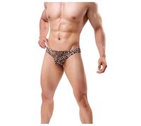 Zhiyao Jockstrap String Tanga Herren Sexy Unterwäsche Männer Slips im Leoparden Style Strings Lustige G-String Lover Geschenk