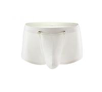 Zhiyao Männer Sexy Boxershorts Tanga Kunstleder Wetlook Dessous Sport Briefs Unterwäsche Boxers Low-Rise Bulge Pouch Underhose