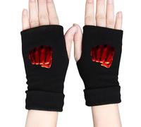 Zhongkaihua One Punch Man Handschuhe, Fingerlose Handschuhe Unisex Halbfinger Weiche Winterhandschuhe, Strickhandschuhe für Saitama Fans, Gaming, Tippen Handschuhe Warm Geschenk, One Punch Man - 08,