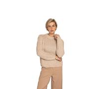Zhrill kuscheliger Grobstrick Pullover beige ZHDORA ZK235-N3075, Größe:XS