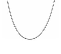 ZHUDJ 925 Silber 1mm/2mm/3mm Schlangenkette Halskette für Männer Frauen Silberketten Edlen Schmuck 75cm 2MM