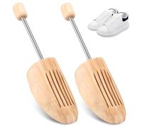 Zhufas Schuhspanner Holz, Herren Damen Stiefelspanner, Stiefelspanner aus Echt-Holz mit Metall-Spiralfeder, Schuhstrecker, Auch für Stiefel Oder Sneaker Geeignet Flache Schuhe(1 Paar, 39-41)