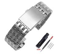 ZHUOLEI Diesel Uhrenarmband, Ersatz-Edelstahl-Uhrenarmband mit Doppelverschluss, Ersatz für Diesel-Uhren (24 mm, 26 mm) mit Werkzeug, 7 Silber, 24mm, Classic