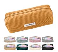 ZHVoyage Single FedermäPpchen,FedermäPpchen, Pencil Case Mit Grossem,FassungsvermöGen MäPpchen Schreibwarenbeutel Bleistift Beutel FüR Middle School College Office Studentin (Gelb)