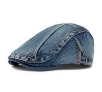 zhxinashu Lässige Schiebermütze Herren, Verstellbare Denim Mütze