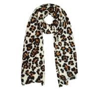 zhxinashu Leopardmuster-Schal für Damen - Warm Wie Kunstfell Winter-Schal mit Fransen, Oversized 70x180cm Damen-Schal Winter, ideales Weihnachts- oder Geburtstagsgeschenk für Sie(Stil D)