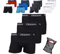 Ziatec Herren Boxershorts (6er Pack), Kappa Baumwolle Unterhose, Bequeme Pants für Herren, M-6XL Wäschenetz, Größe:XXL, Farbe:6 Stück - Blau Mix