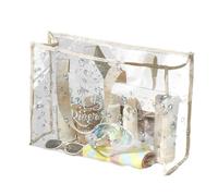 Zibeem Transparente Strandtasche, durchsichtige Reisetasche groß | Durchsichtige Einkaufstasche,Durchsichtige Strandtasche, PVC-Tragetasche, praktische Wäschetasche, durchsichtige Tasche, wasserdichte