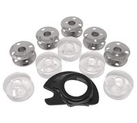 Zick Zack Nähmaschine Apollo Spulenkapsel + 10 Spulen Sortiment für Singer Capri/Symphonie/Starlet/Merritt/Ladystar/Elegance/Panoramicm/Concerto/Omega/und Jeans