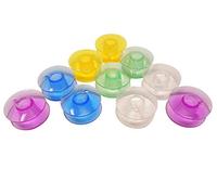 ZickZackNaehmaschine 10 Farbige Bunte Kunststoff Spulen für Singer Capri/Symphonie/Starlet/Merritt/Ladystar/Elegance/Panoramicm/Concerto und Jeans (Apollo Greifer)