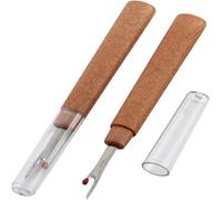 ZickZackNaehmaschine 2er Set- Profi-Nahttrenner/Saumtrenner mit scharfer Edelstahl-Klinge, Kunststoffgriff + Verschlusskappe- für schnelles & präzises auftrennen von Nähten Aller Art