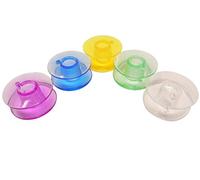 ZickZackNaehmaschine 5 Farbige Bunte Kunststoff Spulen für Singer Capri/Symphonie/Starlet/Merritt/Ladystar/Elegance/Panoramicm/Concerto und Jeans (Apollo Greifer)