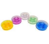 ZickZackNaehmaschine 5 Farbige Bunte & Transparente Kunststoff Spulen für Pfaff Tipmatic 6110/6112 / 6120/6122 u.v.m.