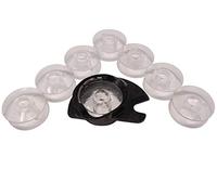 ZickZackNaehmaschine Apollo Spulenkapsel + 8 Kunststoff Spulen für Singer Capri/Symphonie/Starlet/Merritt/Ladystar/Elegance/Panoramicm/Concerto/Omega/und Jeans