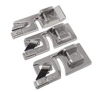 ZickZackNaehmaschine Rollsaumfuß Nähfuß (Trio) 2 mm + 4 mm + 6 mm für Veritas, Toyota, Janome, Silvercrest, Juki, W 6, Brother, Carina, AEG, Medion, Quigg, Singer, Privileg u.v.m.