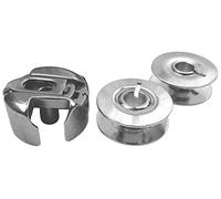 Spulenkapsel + 2 Metall Spulen für Pfaff 1221, 1222, 1222E, 1222SE, 1229 Nähmaschine