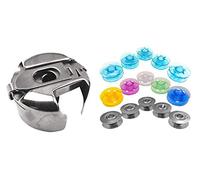 ZickZackNaehmaschine Spulenkapsel Farbige Bunte Transparente Kunststoff und Metall Spulen Sortiment für Pfaff varimatic, tipmatic, hobbymatic