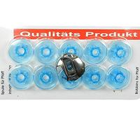 ZickZackNaehmaschine Spulenkapsel Kapsel 9 mm und 10 Blaue Kunststoff Spulen für Pfaff Nähmaschine mit Umlaufgreifer