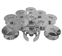 Z.Z.N. Spulenkapsel + 10 Metall Spulen für Husqvarna Viking 4100, 4300, 4500, 4700 Nähmaschine