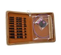 ZIDDAR 9 Paar Aluminium Rundstricknadeln Austauschbares Rundstricknadel Set Zum Stricken Von Pullover Socken